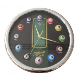 Zegar z motywem bilardowym 36 cm